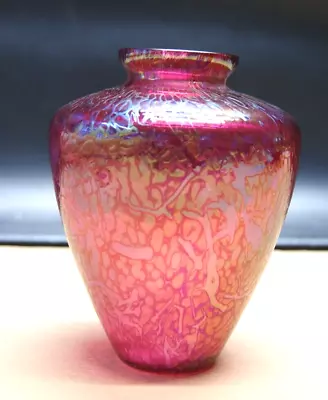 £24.99 • Buy Royal Brierley Iridescent Studio Glass  Vase 13cm Tall