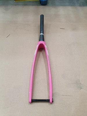 £89.99 • Buy Pro Carbon Evo Fork - Pink - Disc Brake - Steerer Cut To 22.3cm Pxf40
