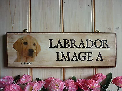 Own Names Labrador Sign Golden Labrador Sign Funny Wooden Sign Garden Gate Sign • £14.80