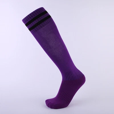$7.78 • Buy US Men Sport Football Soccer Long Socks Solid Knee High Bottom Non-slip Socks