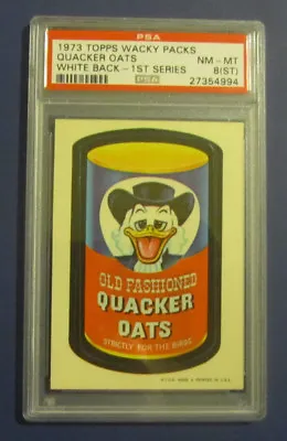 75 Wacky Packages Series 1 Quacker Oats Psa 8 (st)    @@  Nm/mt  @@ • $59.95