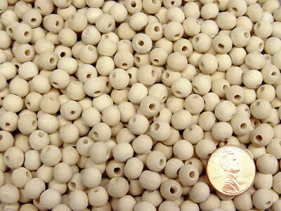 Wood Craft Beads 8mm Round Unfinished Wood 100pc  • $5.99