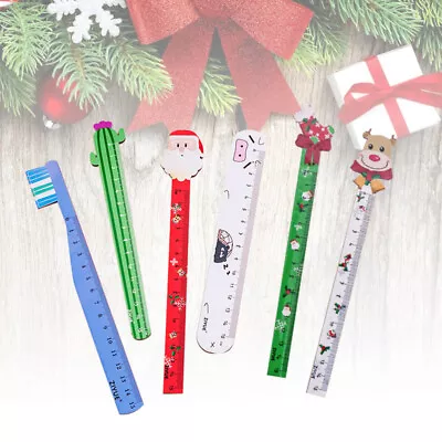  6 Pcs Tape Measure Christmas Office Stationery School Suppliea Scale • £7.35
