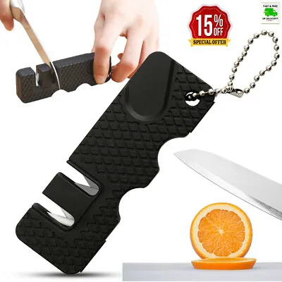£2.75 • Buy Mini Portable 2 Stages Knife Sharpener Stainless Tool Kitchen Accesories Ceramic