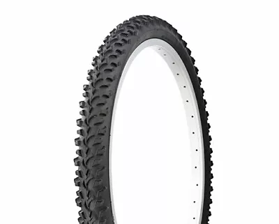 Genuine Duro Bicycle Mountain Tire In 24 X 2.10 All Black Hacker Style Tread. • $26.99