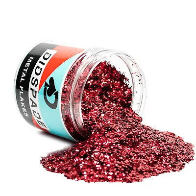 2oz Red Delicious 0.025 Red Metal Flake - Solvent Resistant Glitter • $15.95