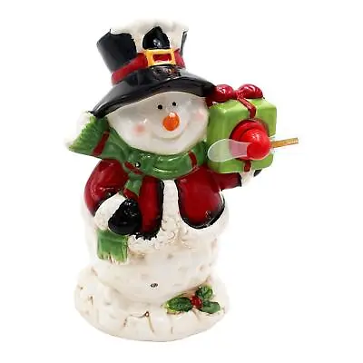 Christmas Light Up Musical Ornament Battery - 28cm Snowman • £40.21