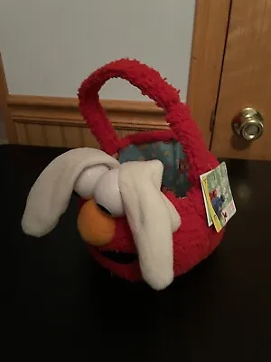 Elmo-Plush Basket-Bunny Business-2006-8  Long-Easter Basket • $24.99