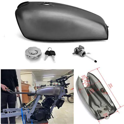 Universal 9L 2.4 Gal Cafe Racer Gas Fuel Tank Vintage For Honda XF125 For Yamaha • $65.89