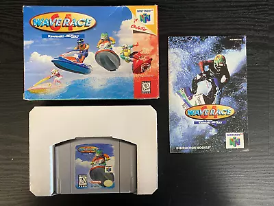 Wave Race 64 For Nintendo 64 N64 Complete In Box CIB Good Shape PU • $79.99