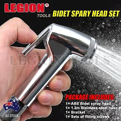 Bidet Douche Toilet Spray Shattaf Shower Head Hose Sprayer Kit Hand Silver • $16.90