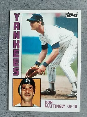 Don Mattingly 1984 Topps Rookie Rc Card #8 - Yankees   • $8