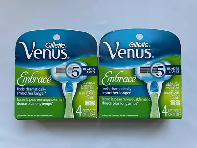 8 Gillette Venus Embrace Razor Blades Refills Cartridges Fit Olay Swirl Shaver 4 • $23.99