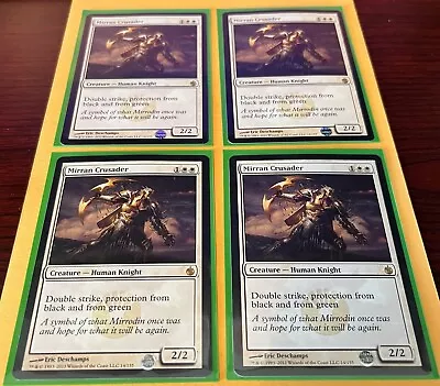 Magic The Gathering - Mirran Crusader - Playset Of 4 - Rare - Mirrodin Besieged  • $6