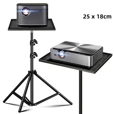 DVD Projector Laptop DJ Tripod Stand Adjustable Height With Tripod Tray UK Stock • £13.29