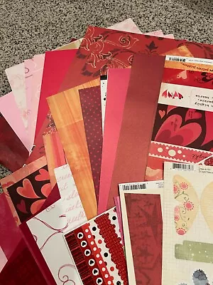 Mixed Lot Of Scrapbooking Items Valentine February Mostly New • $25