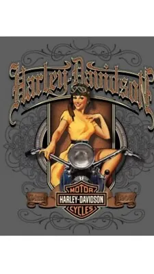 TIN SIGN  Harley Davidson Babe” Motorcycle Garage Cycle Rustic Decor Cycle • $7.35