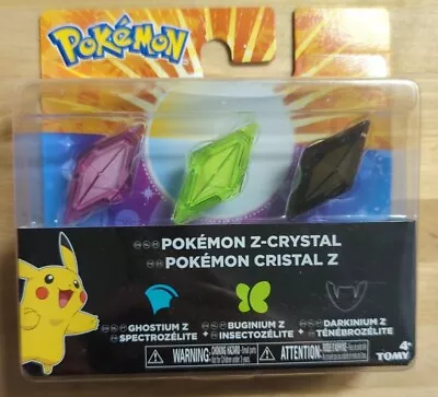 Pokémon Z-Crystals 3-Pack Of Ghostium-Z Buginium-Z And Darkinium-Z ~ NEW • $29.95