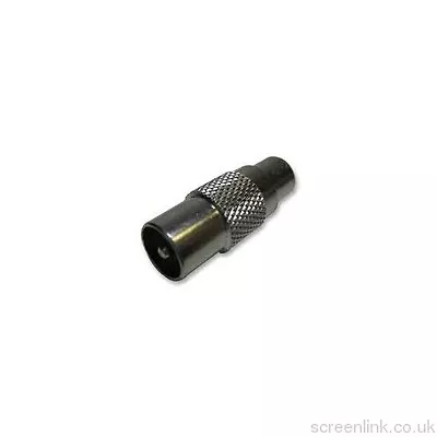 CCTV RCA Phono Socket To Coax IEC Plug Coupler Joiner Connector Adaptor - 100527 • £4.55