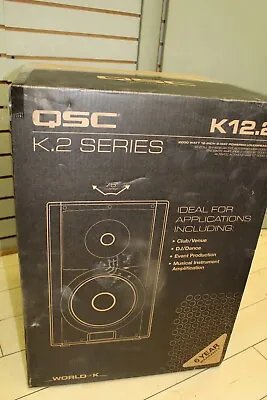 QSC K12.2 K2 2-Way 2000 Watt 12  Black Active Powered DJ PA Loudspeaker K12 NEW • $889