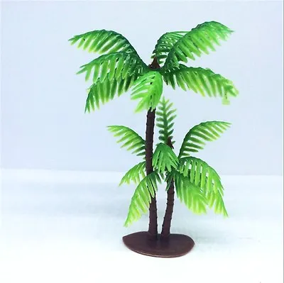 Double Palm Tree Cake Topper Scenery (Set Of 3) 4-1/2  Cake Decoration • $4.50