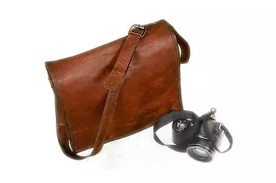 Cross Body Bag Leather Men Shoulder Messenger Satchel Laptop Briefcase Vintage • $45.72