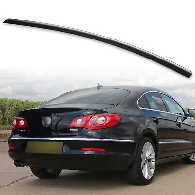 Fyralip Rear Trunk Lip Spoiler For Volkswagen VW Passat CC 09-15 Unpainted Black • $61.56