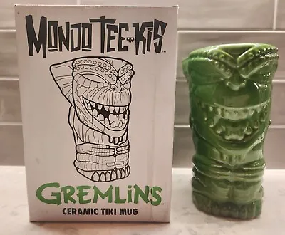Gremlins Mondo Tee-Kis Tiki Mug 2017 W/ Box Preowned Green Variant Warner Bros. • $27.49