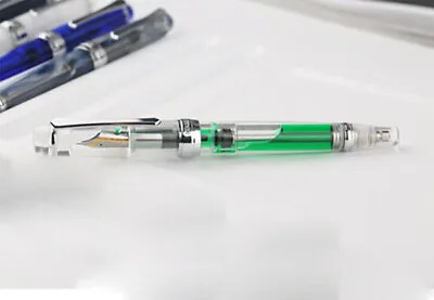 $43.99 • Buy PENBBS 456-16 Clear Demonstrator Vacumatic Fountain Pen, Fine Nib Resin Gift Pen