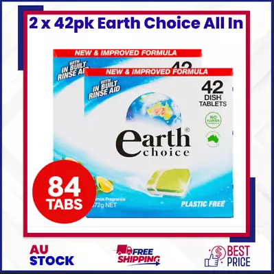 2 X 42pk Earth Choice All In One Dishwasher Tablets • $31.66