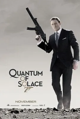 QUANTUM OF SOLACE MOVIE POSTER 2 Sided ORIGINAL Advance EXL 27x40 DANIEL CRAIG • $32