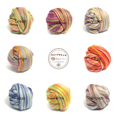 Heidifeathers® Merino & Bamboo Blend Felting Wool Roving - Choose Your Colour • £4.99