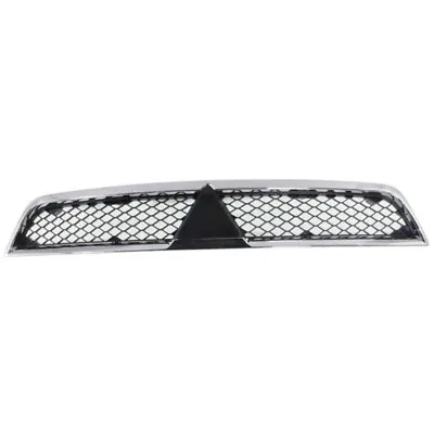 New Grille Fits 2008-2015 Mitsubishi Lancer Chrome Shell With Black 7450A093 • $73.55