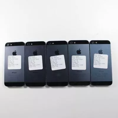 Apple Iphone 5 A1429 Smartphone Black (Lot Of 5) For Parts Asis • $27.74