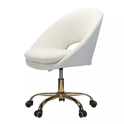 Desk Office Velvet Chair Swivel Height Adjustable Computer Armless Task Chair • $179.99