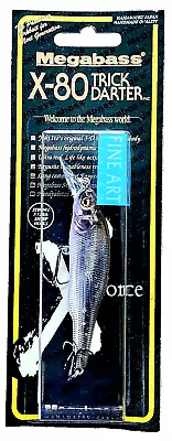 Megabass X-80 Trick Darter Fine Art Finish FA Wakasagi - FAST USA Shipping! • $21.75