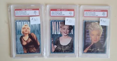 1993 Sports Time Marilyn  Monroe Gold Foil Signature • $85
