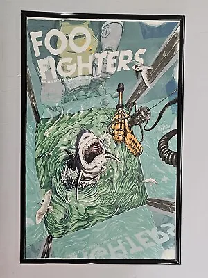 Foo Fighters 2020 Detroit Concert Poster 11 X 17 Framed • $21.99