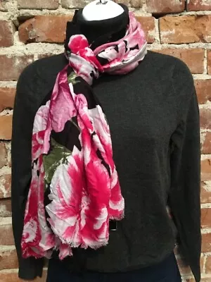 INC International Concepts Black Multi Pink Floral Lightweight Scarf New • $14.95