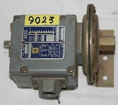 $88 • Buy SQUARE D  9012 AMW-3  Industrial Pressure Switch Range 1-20 PSI Diff'l 1-4 PSI