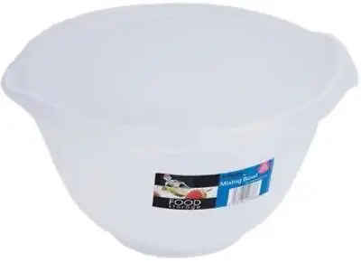 Plastic Mixing Bowls (2000ml) Kitchen Baking Salad Bowl • £4.89
