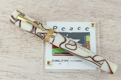 Delta Special Limited Edition Peace Pen Vermeil Lateral Lever Fountain Pen • $3900