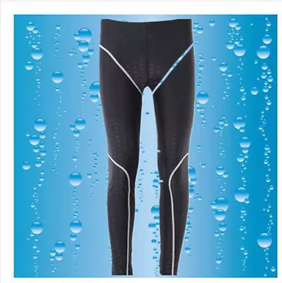 Men's Shark Skin UV-proof Diving Swimming Trunks Sports Yoga GYM Quick Dry Pants • $18.99