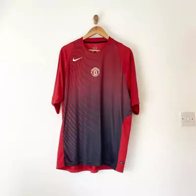 Manchester United Football Shirt Red/Black Men's XL • £35