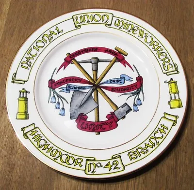 Highmoor No 42  Branch Colliery N U M Derbyshire Commemorative Mining Pit Plate • £7