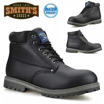 £21.95 • Buy Mens Walking Boots Hiking Waterproof Military Combat Work Ankle Biker Shoes Size