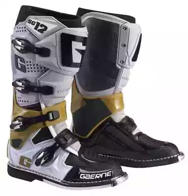 Gaerne Sg12 Motocross Mx Atv Boots Uk10 Us11 Eu46 Grey/magnesium/black 2174080 • $567.19