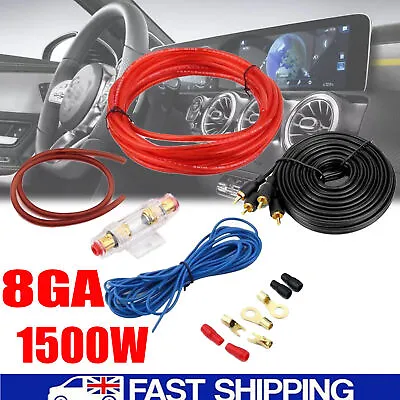 1500W 0 Gauge Car Amplifier Installation Wiring Kit Audio Subwoofer Power Cable • £7.49