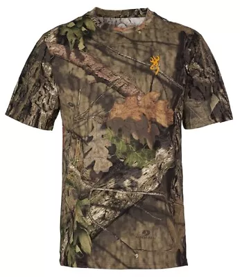 Browning Wasatch-CB Camo Short Sleeve T-Shirt Mossy Oak CHOOSE YOUR SIZE & CAMO • $19.99