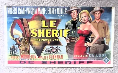 Proud Ones Original 1956 Belg Movie Poster Fld Virginia Mayo/robert Ryan Vg-ex • $6.99